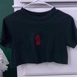 Brandy Melville cropped dragon shirt